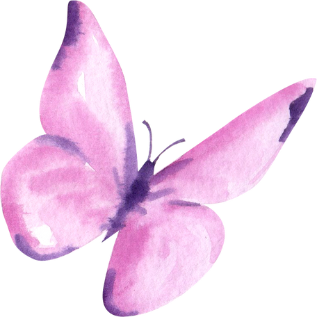 Purple Butterfly Watercolor