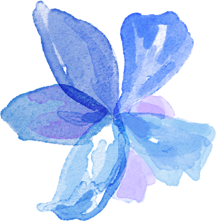 Watercolor Decorative Flower Illustration